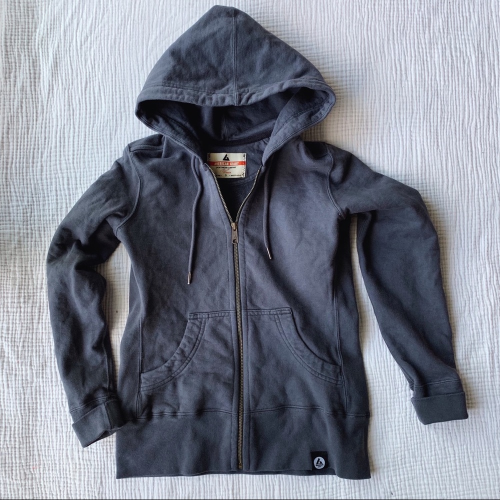 Made in USA women’s American Giant thick hoodie